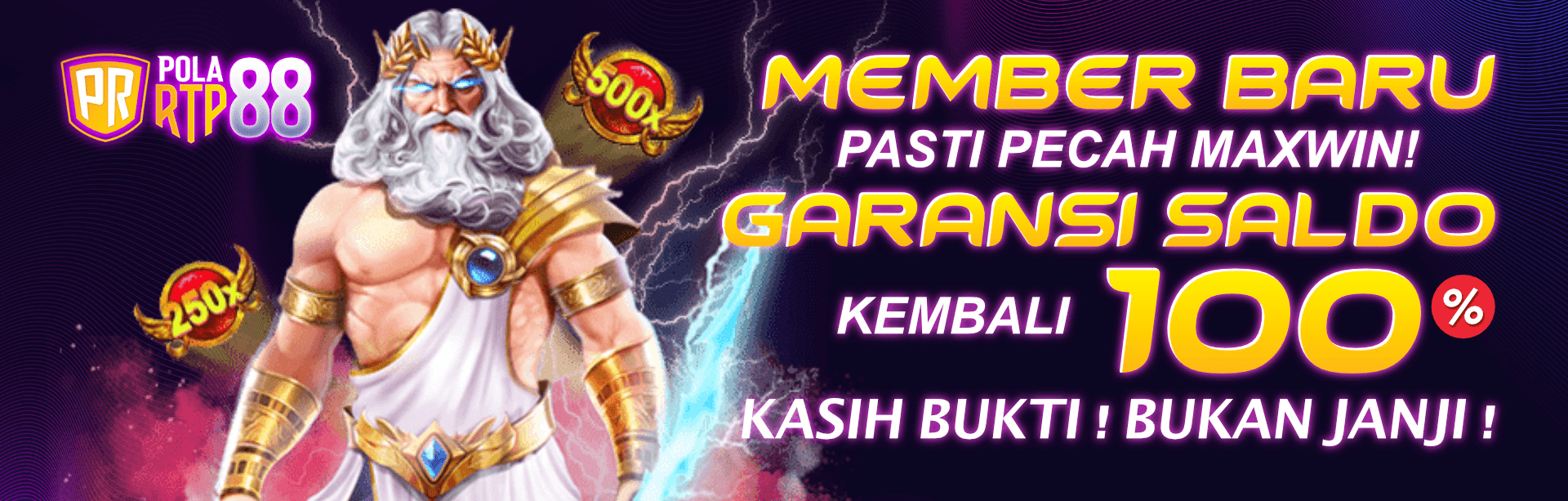 PROMO NEW MEMBER GARANSI SALDO KEMBALI 100%