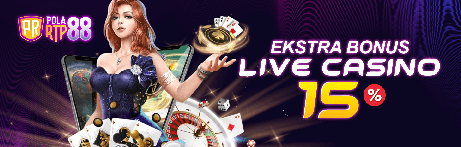 EXTRA BONUS LIVE CASINO 15%